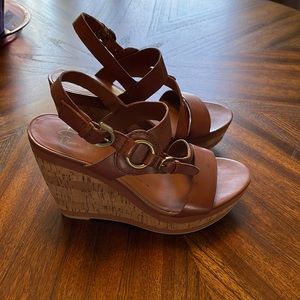 FRANCO SARTO Sachet Platform Wedges Sz 8